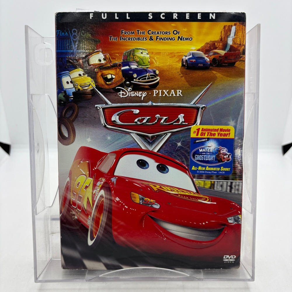 Disney Pixar Cars DVD Full Screen Edition 2006 Lightning McQueen Mater